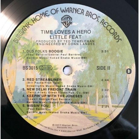 Little Feat - Time Loves A Hero (Analogue) (4260019715715) виниловая пластинка - фото 4