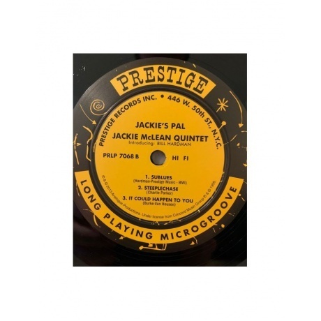 Jackie McLean - Jackie's Pal (Analogue) (0753088706813) виниловая пластинка - фото 4