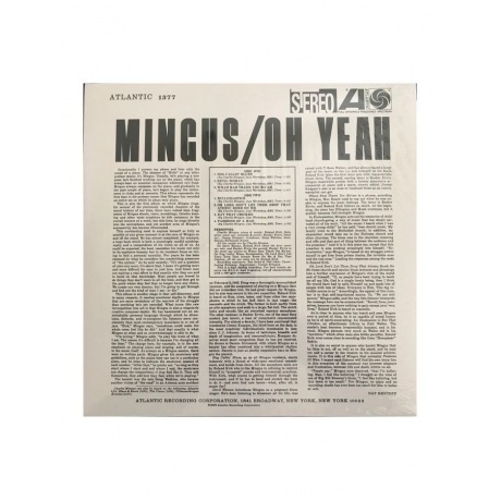Charles Mingus - Oh Yeah (Analogue) (4260019716149) виниловая пластинка - фото 2