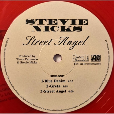 Stevie Nicks - Street Angel (coloured) (0603497826896) виниловая пластинка - фото 5