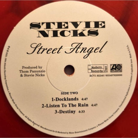 Stevie Nicks - Street Angel (coloured) (0603497826896) виниловая пластинка - фото 6