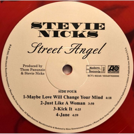 Stevie Nicks - Street Angel (coloured) (0603497826896) виниловая пластинка - фото 8