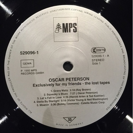 Oscar Peterson - Exclusively For My Friends: The Lost Tapes (Analogue) (4260019710642) виниловая пластинка - фото 2