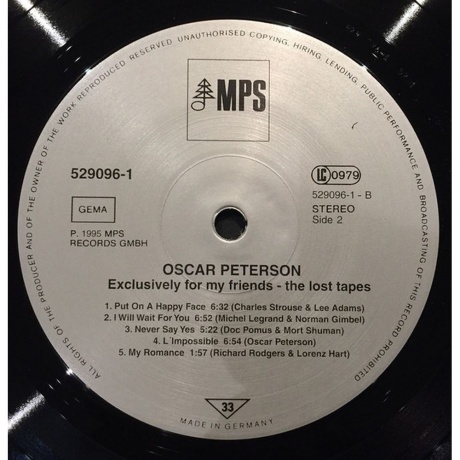 Oscar Peterson - Exclusively For My Friends: The Lost Tapes (Analogue) (4260019710642) виниловая пластинка - фото 3