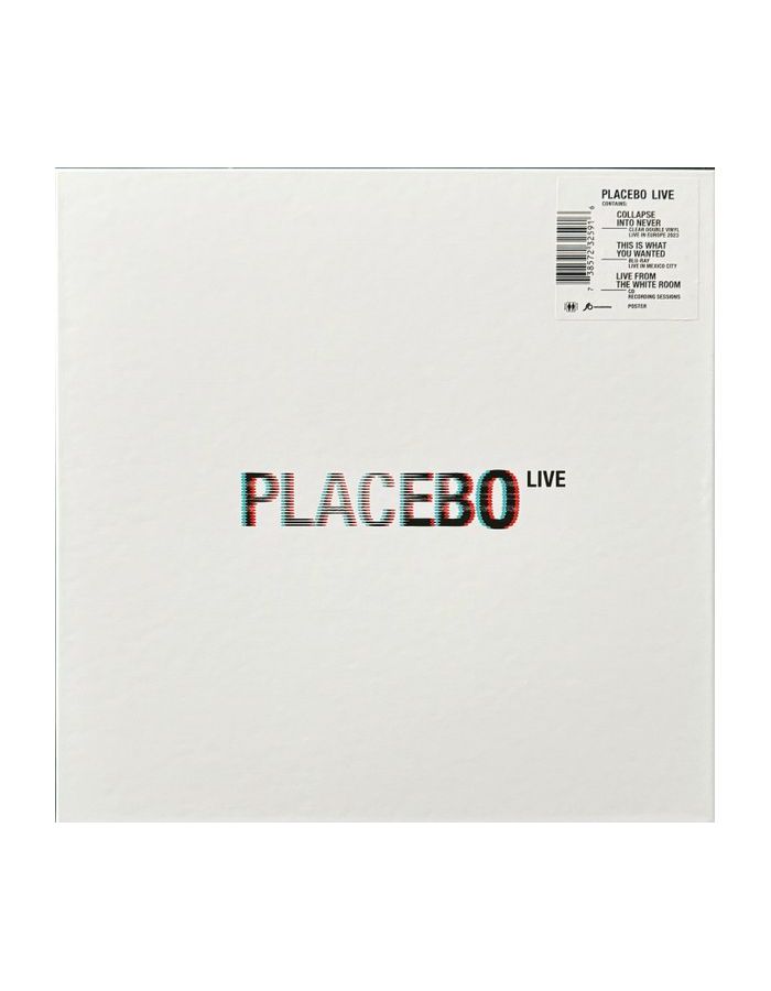 0738572325916, Виниловая пластинкаPlacebo, Placebo Live (Box) (coloured) конфеты таблетированные placebo ничего блистер 18 гр