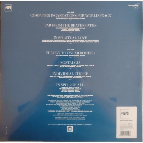 Jean-Luc Ponty - Individual Choice (4029759182436) виниловая пластинка - фото 2