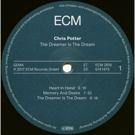 Chris Potter - The Dreamer Is The Dreamer (0602557414738) виниловая пластинка - фото 3