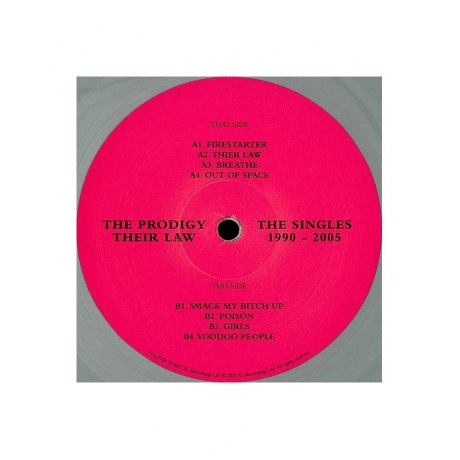 0634904019013, Виниловая пластинкаProdigy, The, Their Law - The Singles 1990-2005 (coloured) - фото 4