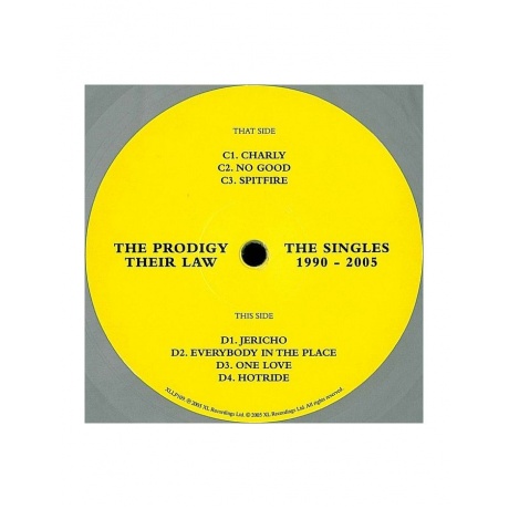 0634904019013, Виниловая пластинкаProdigy, The, Their Law - The Singles 1990-2005 (coloured) - фото 6