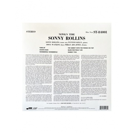 Sonny Rollins - Newk's Time (0602455242624) виниловая пластинка - фото 2