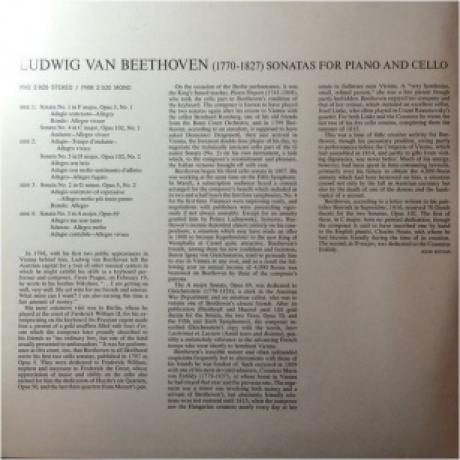4260019713704, Rostropovich, Mstislav; Richter, Sviatoslav, Beethoven: Sonatas For Piano &amp; Cello (Analogue) виниловая пластинка - фото 3
