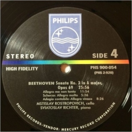 4260019713704, Rostropovich, Mstislav; Richter, Sviatoslav, Beethoven: Sonatas For Piano &amp; Cello (Analogue) виниловая пластинка - фото 8