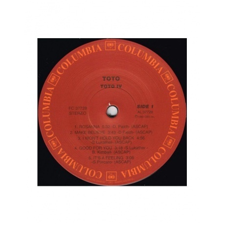 Toto - IV (Analogue) (4260019713186) виниловая пластинка - фото 6