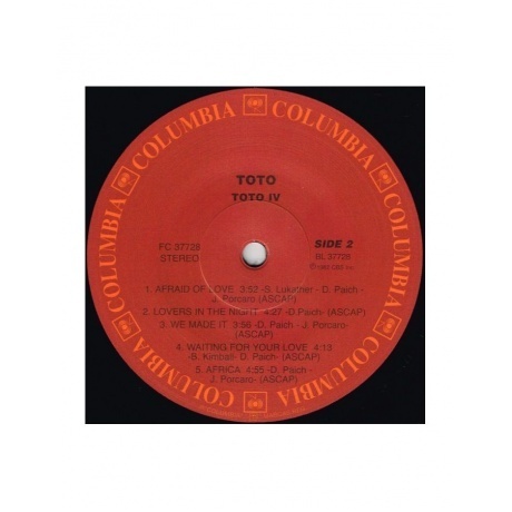 Toto - IV (Analogue) (4260019713186) виниловая пластинка - фото 8