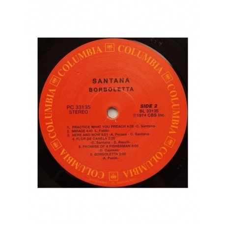 Santana - Borboletta (Analogue) (4260019714688) виниловая пластинка - фото 5