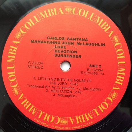 Carlos Santana &amp; John McLaughlin - Love Devotion Surrender (Analogue) (4260019714831) виниловая пластинка - фото 3