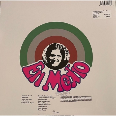 Gary Saracho - En Medio (0602435811130) виниловая пластинка - фото 2