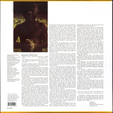 McCoy Tyner - Extensions (Tone Poet) (0602445092598) виниловая пластинка - фото 2
