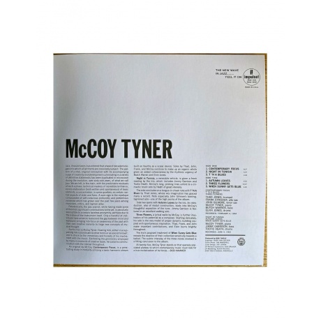 0602458355093, Виниловая пластинкаTyner, McCoy, Today And Tomorrow (Verve By Request) - фото 3