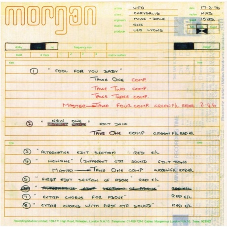 5060516099931, UFO, No Heavy Petting (coloured) виниловая пластинка - фото 16