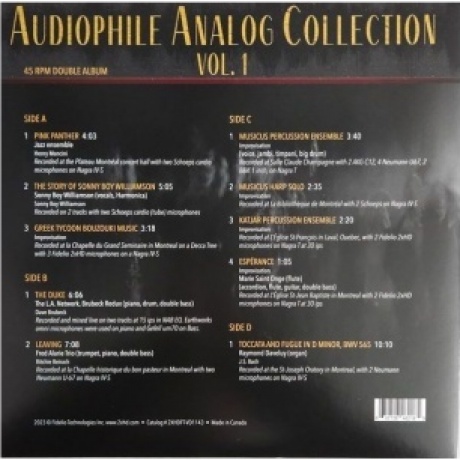 Various Artists - Audiophile Analog Collection Vol.1 (Analogue) (0632726462185) виниловая пластинка - фото 4