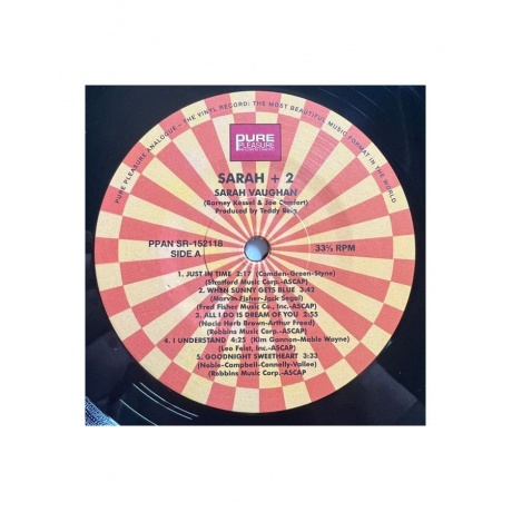 5060149622988, Виниловая пластинкаVaughan, Sarah, Sarah + 2 (Analogue) - фото 3