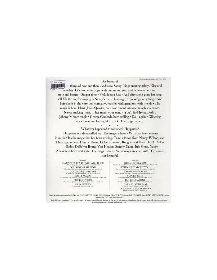 5060149621066, Виниловая пластинкаWilson, Nancy, But Beautiful (Analogue) - фото 2