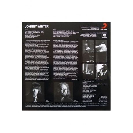 Johnny Winter - Johnny Winter (Analogue) (4260019714138) виниловая пластинка - фото 3