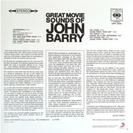 OST - Great Movie Sounds Of John Barry (John Barry) (Analogue) (4260019715630) виниловая пластинка - фото 2