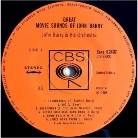 OST - Great Movie Sounds Of John Barry (John Barry) (Analogue) (4260019715630) виниловая пластинка - фото 3