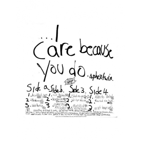 0801061003012, Виниловая пластинка Aphex Twin, I Care Because You Do - фото 2