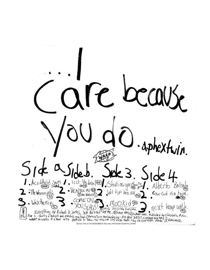 0801061003012, Виниловая пластинка Aphex Twin, I Care Because You Do - фото 2
