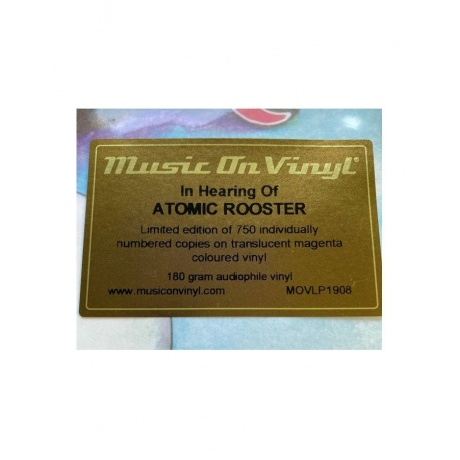 8719262029071, Виниловая пластинка Atomic Rooster, In Hearing Of (coloured) - фото 3