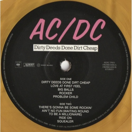 AC/DC - Dirty Deeds Done Dirt Cheap (coloured) (0196588345814) виниловая пластинка - фото 4