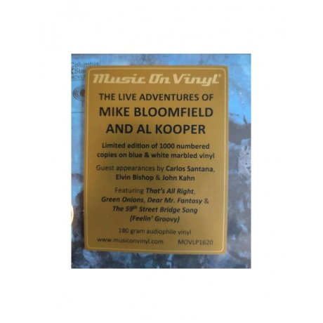 8719262033191, Виниловая пластинка Bloomfield, Mike; Kooper, Al, The Live Adventures Of (coloured) - фото 3