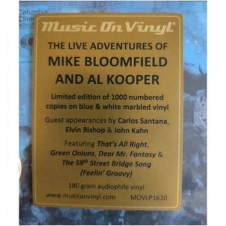Mike Bloomfield; Al Kooper - The Live Adventures Of (coloured) (8719262033191) виниловая пластинка - фото 3