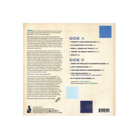 0711574939916, Виниловая пластинка Bonamassa, Joe, Blues Deluxe Vol.2 (coloured) - фото 2
