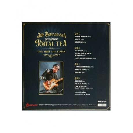 0810020504453, Виниловая пластинка Bonamassa, Joe, Now Serving: Royal Tea Live From The Ryman (coloured) - фото 3