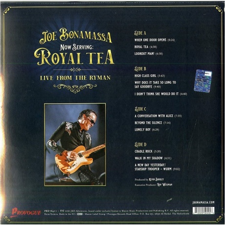 Joe Bonamassa - Now Serving: Royal Tea Live From The Ryman (0810020504453) виниловая пластинка - фото 2