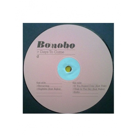 5021392453187, Виниловая пластинка Bonobo, Days To Come - фото 6