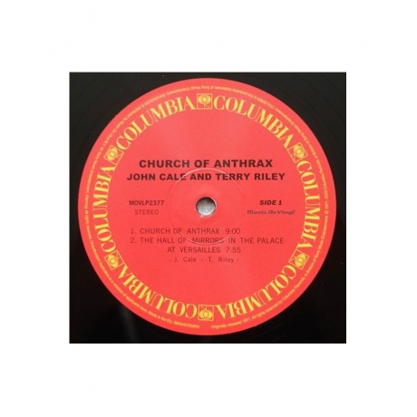 Виниловая пластинка Cale, John; Riley, Terry, Church Of Anthrax (8719262009332) - фото 3