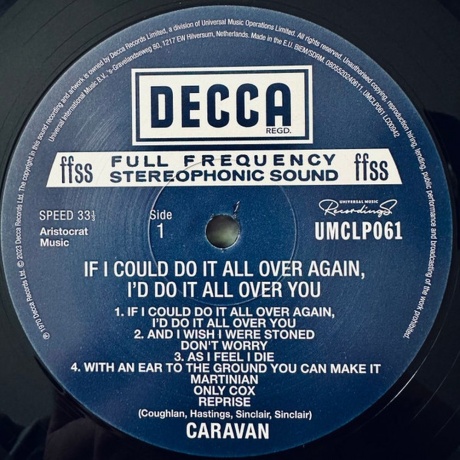 Caravan - If I Could Do It All Over Again I'd Do It All Over You (0805520240611) виниловая пластинка - фото 3