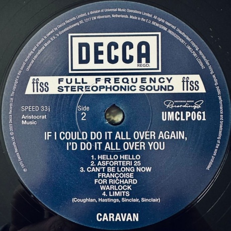 Caravan - If I Could Do It All Over Again I'd Do It All Over You (0805520240611) виниловая пластинка - фото 4