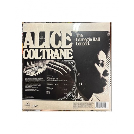 Виниловая пластинка Coltrane, Alice, The Carnegie Hall Concert (0602458828696) - фото 3