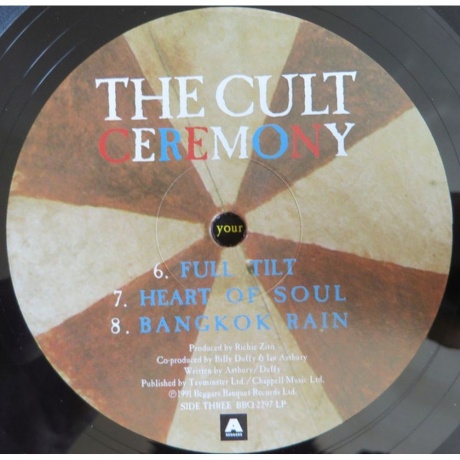 The Cult - Ceremony (0607618229719) виниловая пластинка - фото 5
