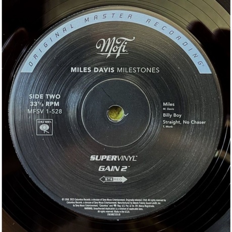 Miles Davis - Milestones (Analogue, Original Master Recording) (0196588233517) виниловая пластинка - фото 3