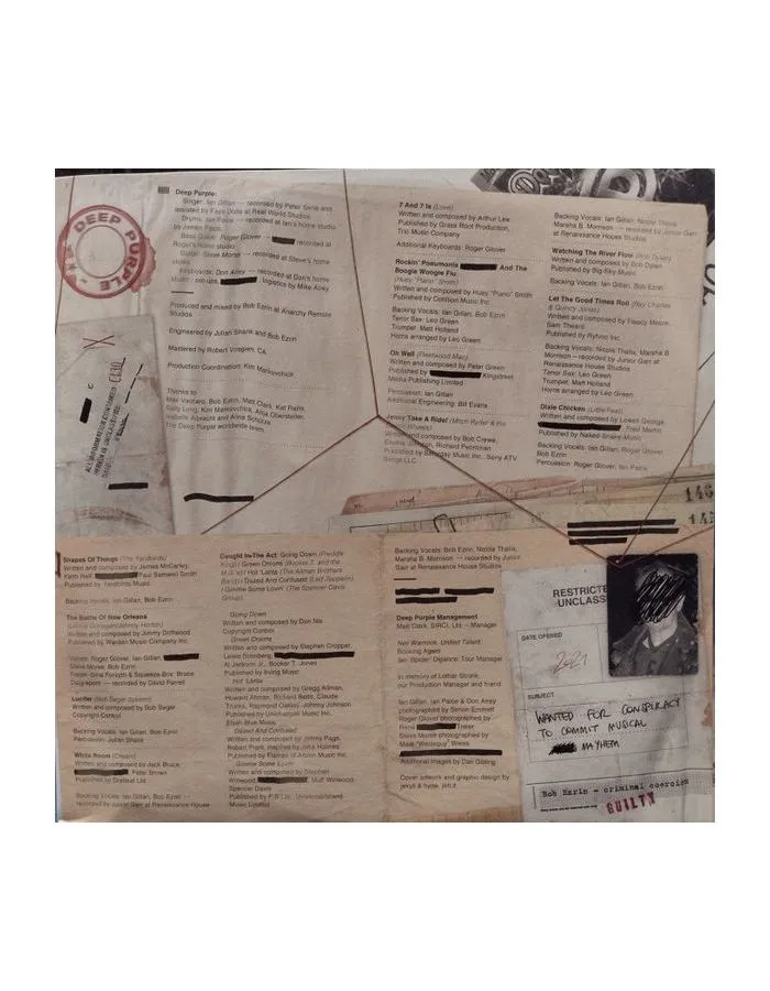 Виниловая пластинка Deep Purple, Turning To Crime (4029759171300) - фото 5