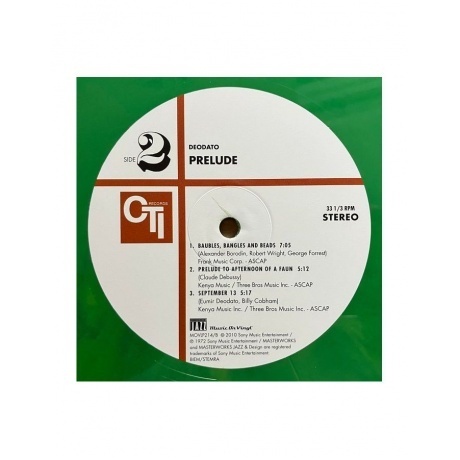 Eumir Deodato - Prelude (coloured) (8719262033153) виниловая пластинка - фото 10