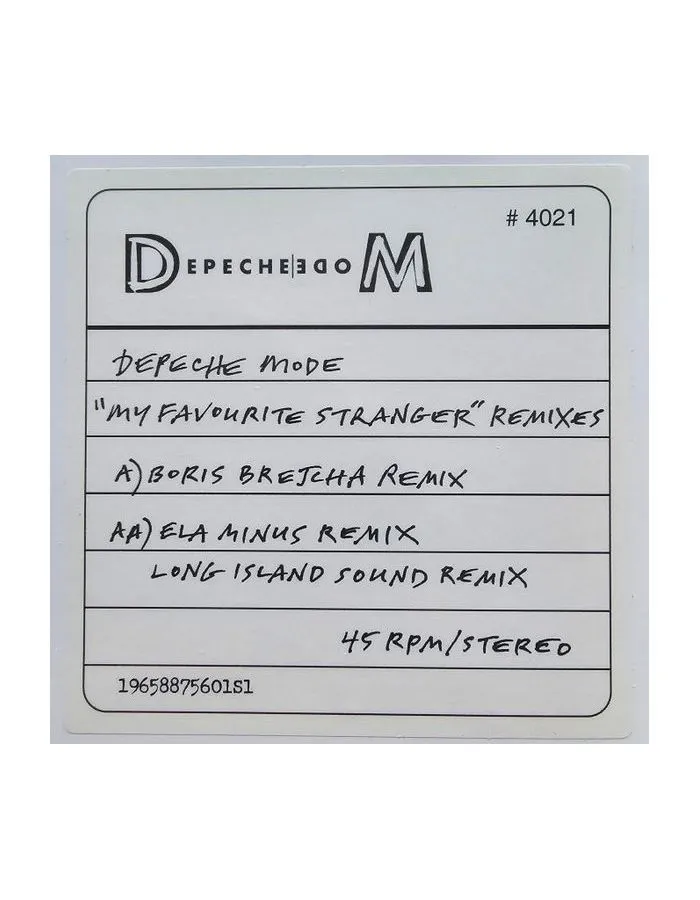 Виниловая пластинка Depeche Mode, My Favourite Stranger (Remixes) (V12) (0196588756016) - фото 5