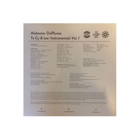 Виниловая пластинка DePlume, Alabaster, To Cy &amp; Lee: Instrumentals (0603784912295) - фото 6